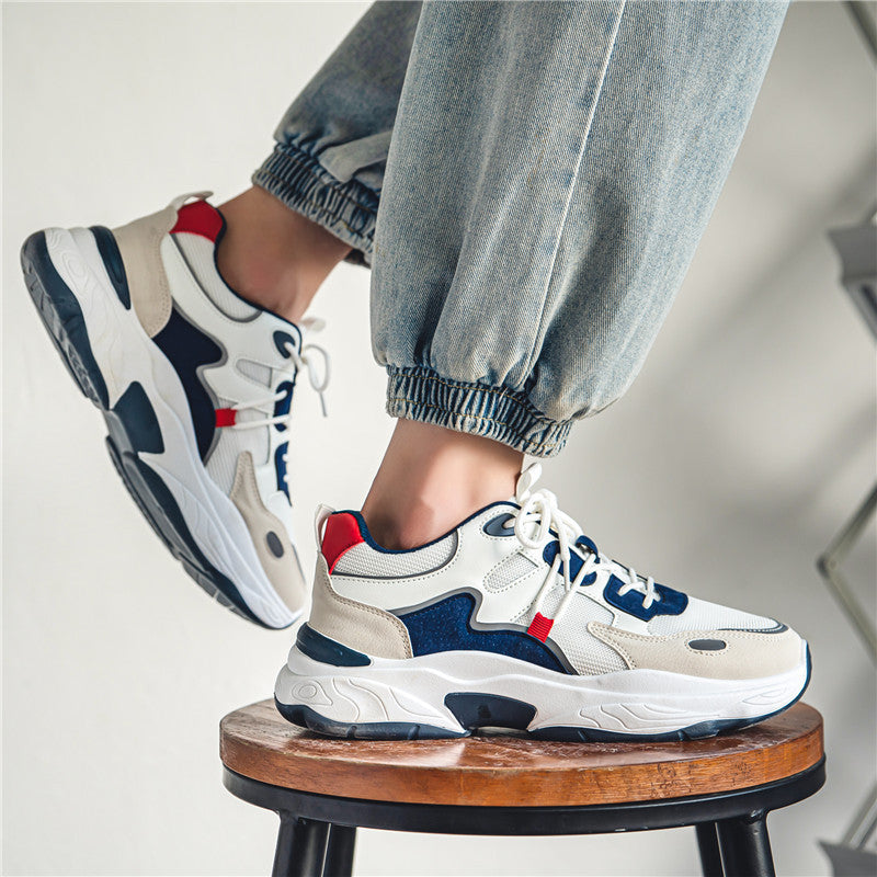 2025 New Mesh Breathable Trendy All-match Sports Leisure Running Height Increasing Cyber Celebrity Torre Trendy Shoes Summer Men's Shoes