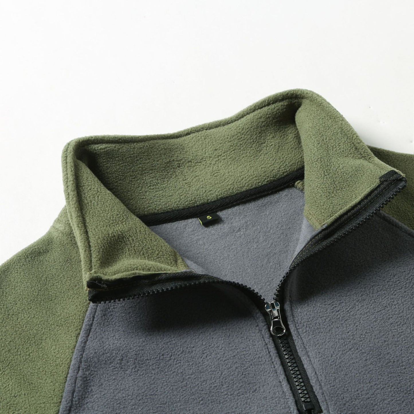 2024 New Half Zipper Tactical Jackets Men's Winter Warm Fleece Sweatshirts Outdoor Hunting Shooting Patchwork Pullover Coats Men