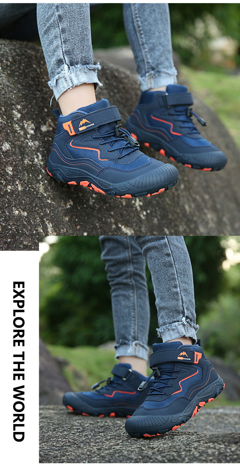 Cross-border Running Shoes Children's Shoes Amazon Outdoor sneaker Autumn and Winter Trendy Children's Anti-slip Shoes Large Children's Mountaineering Shoes