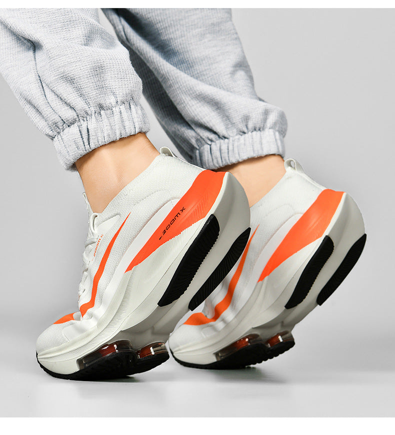 New Running Trendy Shoes Men's Air Cushion Shock Absorption 2025 Spring Lightweight Student Sports 46 Large Size Men's Shoes Casual and Breathable