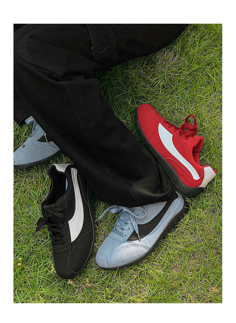 Red Racing Training Shoes for Men, New Mesh Breathable Running Shoes, Sports Casual Shoes, Apple Shoes, Leather Sc01