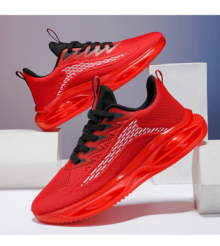 Men's Sports Shoes 2025 New Model Full-Length Air-Cushioned Running Shoes Men's Non-Slip Shock-Absorbing Casual Fashion Trendy Dad Shoes Men