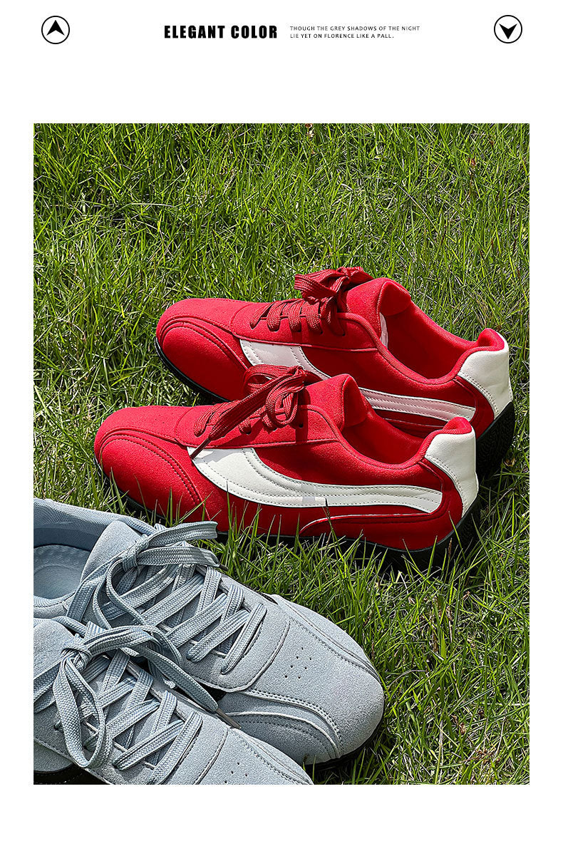 Red Racing Training Shoes for Men, New Mesh Breathable Running Shoes, Sports Casual Shoes, Apple Shoes, Leather Sc01
