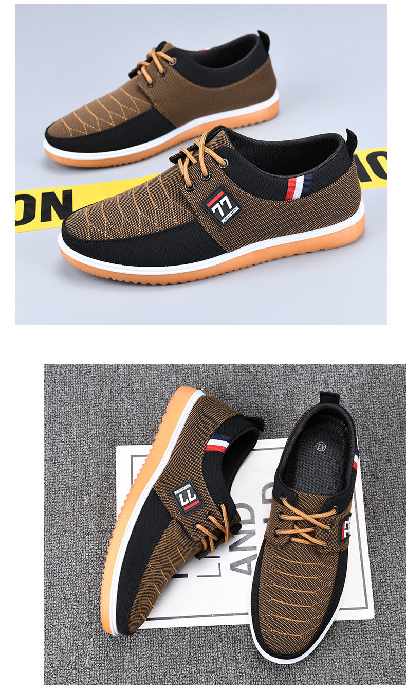 Breathable and Wear-Resistant Work Shoes, New Autumn Running Shoes, Lightweight Rubber Sole, Versatile Cloth Shoes for Drivers, Men's Shoes