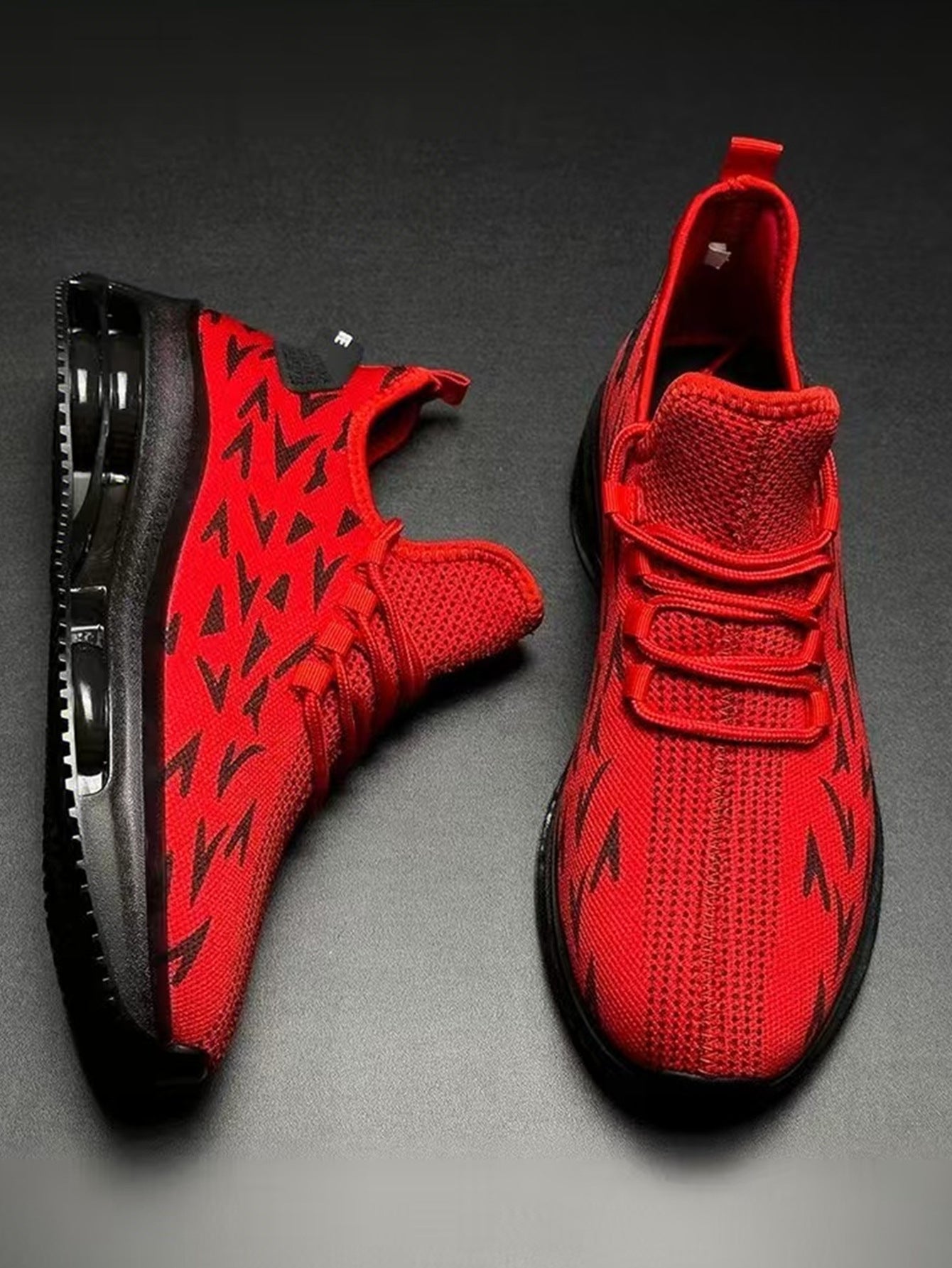 Cross-Border Summer New Lace-Up Mesh Lightweight Breathable Running Shoes Air Cushion Hiking Shoes Casual Sports Trendy Shoes Versatile
