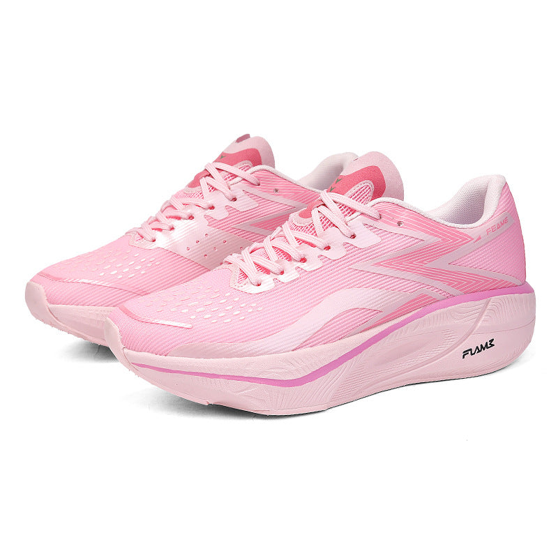 Marathon Carbon Plate Running Shoes for Men and Women, Ultra-Light Shock-Absorbing Shoes for Junior High School Students, Physical Testing Competitions, Racing Professional Sports Shoes, Lightweight