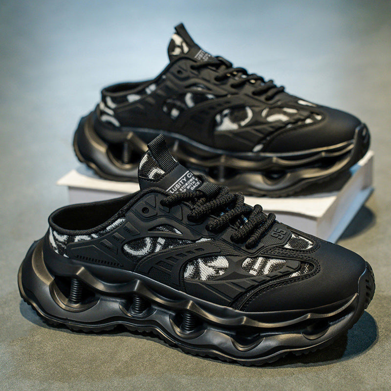 Men's Shoes 2026 New Spring Breathable Trendy Sports Casual Running Shoes for Teenagers Shock-Absorbing Height-Increasing Dad Sneakers