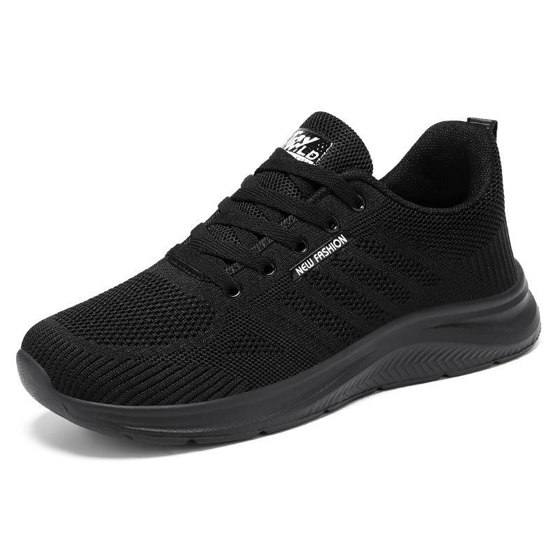 Men's Shoes 2026 Summer Running Shoes Cross-Border Wholesale Single Shoes Korean Style Soft Sole Breathable Sports Shoes