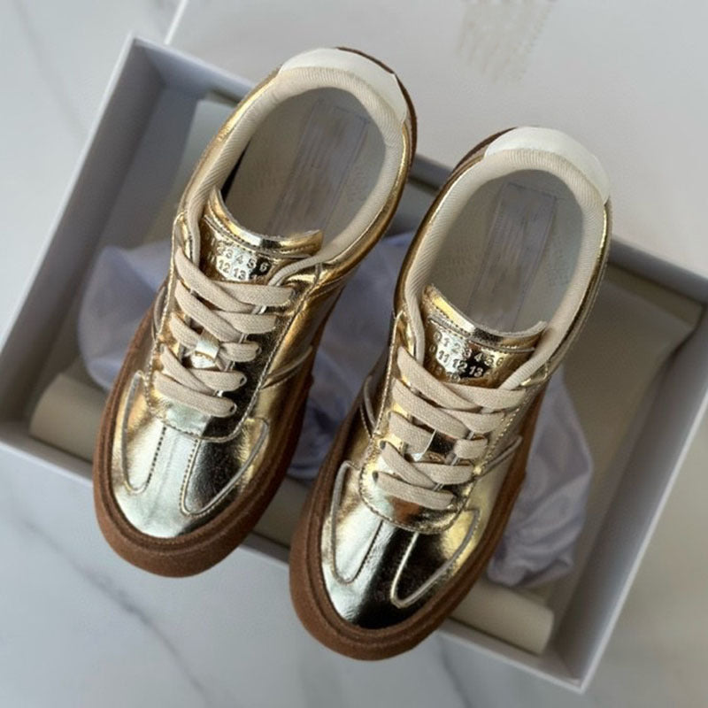 Autumn 2024 new MM * 6 comfortable golden training shoes women's sports casual shoes teleport Seoul new Chinese women's shoes
