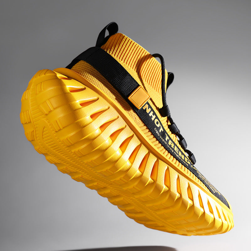 Men's Shoes, Four-Season Sports Shoes, Men's Breathable New Ultra-Light Soft-Soled Mesh Student Shock-Absorbing Casual Sneakers, Running Shoes for Men