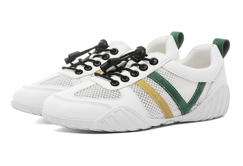 Shoes 2025 New Women's Sports Casual Shoes Ins All-match Summer Mesh Shoes Breathable Mesh Flat White Shoes Trendy