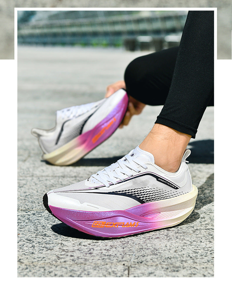 Professional Marathon Sports Training Racing Competition Cushioning Breathable Men's Sports Shoes Carbon Plate Comfortable Women's Running Shoes Autumn