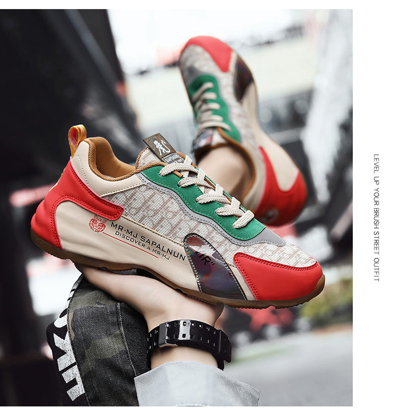 National Fashion Entry Luxury 2025 Summer Cross-border Casual Running Shoes Thick Sole Mesh Breathable Outdoor Torre sneaker