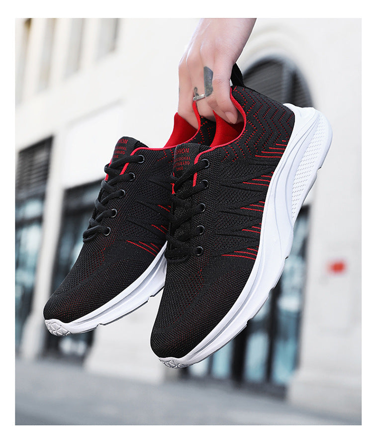 Men's Running Shoes 2025 New Cross-Border Outdoor Breathable Mesh Casual Shoes Men's Fashionable Trendy Sports Shoes