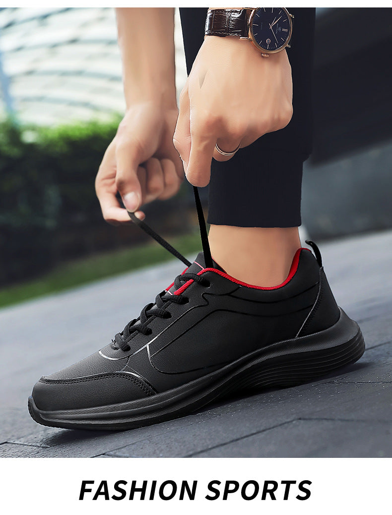 2023 Spring and Autumn New Men's Shoes Vintage Running Shoes Low-top Leather Forrest Gump Shoes Fashion Casual Youth Sports Men's Shoes