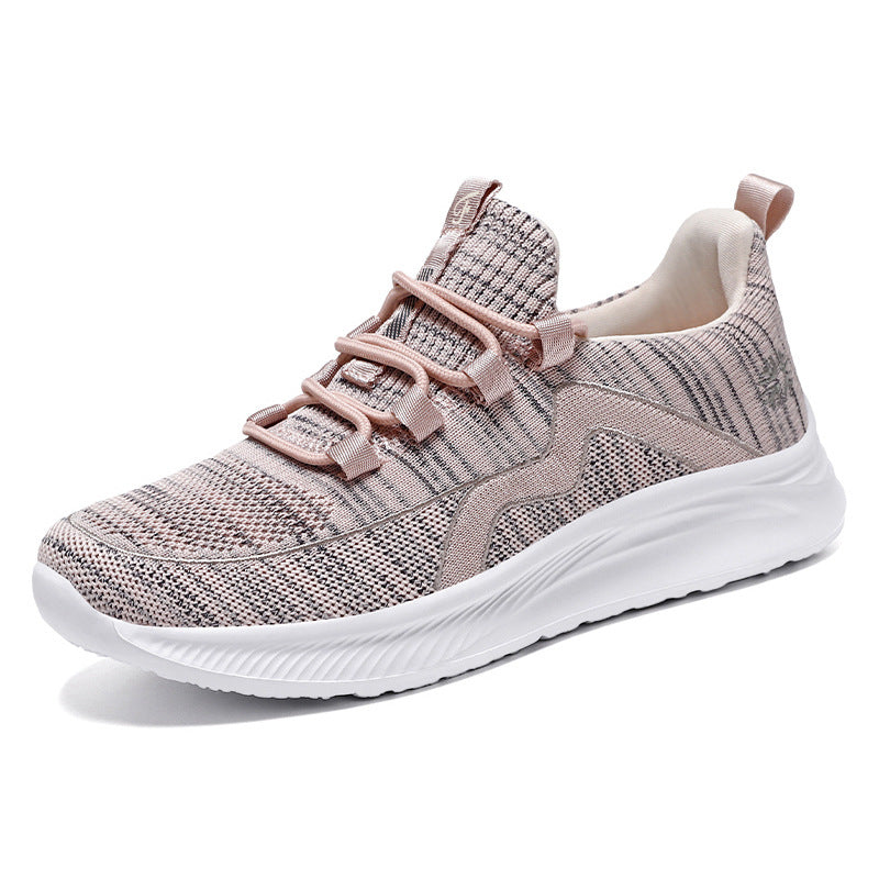 Summer New Style Walking Shoes, Shallow-Mouthed Women's Shoes, Casual Running Shoes, Comfortable Mom Shoes, Breathable Middle-Aged and Elderly Sports Shoes