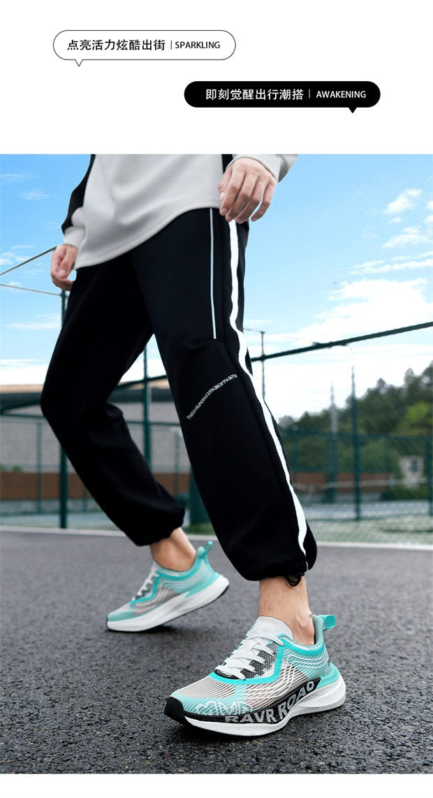 Cross-border New Breathable Casual Sports Running Shoes Autumn Fashion Coconut Shoes Light Outdoor Men's Shoes
