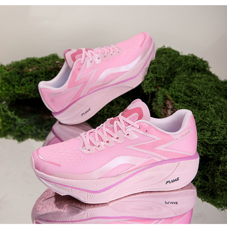 Marathon Carbon Plate Running Shoes for Men and Women, Ultra-Light Shock-Absorbing Shoes for Junior High School Students, Physical Testing Competitions, Racing Professional Sports Shoes, Lightweight