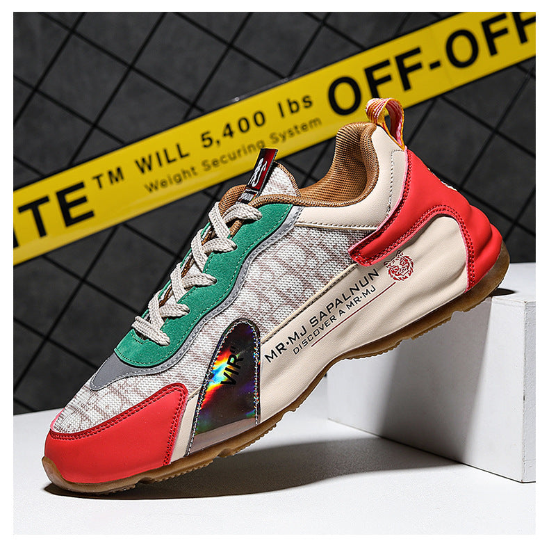 National Fashion Entry Luxury 2025 Summer Cross-border Casual Running Shoes Thick Sole Mesh Breathable Outdoor Torre sneaker