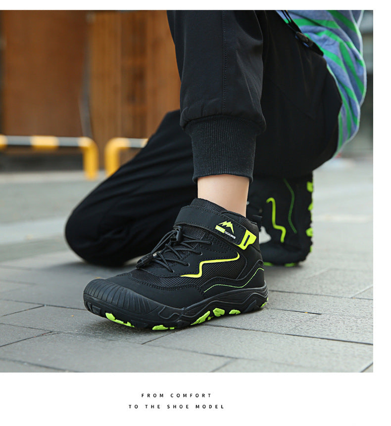 Cross-border Running Shoes Children's Shoes Amazon Outdoor sneaker Autumn and Winter Trendy Children's Anti-slip Shoes Large Children's Mountaineering Shoes
