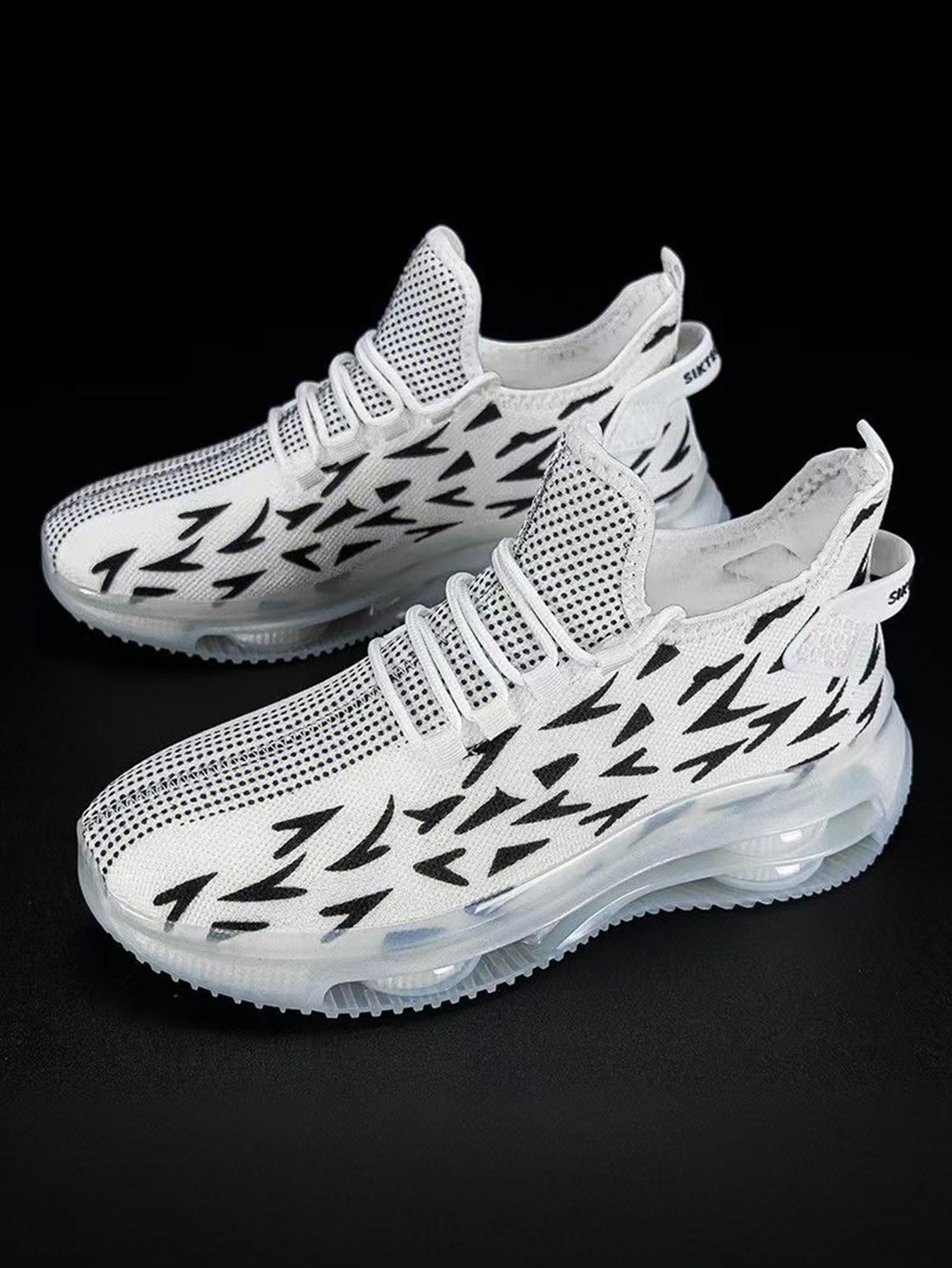 Cross-Border Summer New Lace-Up Mesh Lightweight Breathable Running Shoes Air Cushion Hiking Shoes Casual Sports Trendy Shoes Versatile