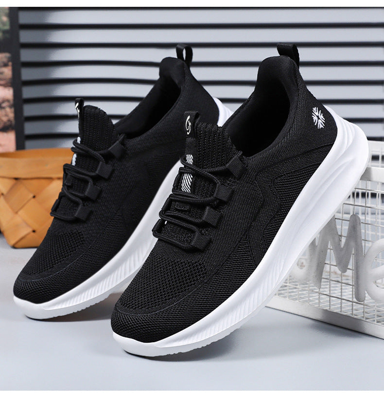 Summer New Style Walking Shoes, Shallow-Mouthed Women's Shoes, Casual Running Shoes, Comfortable Mom Shoes, Breathable Middle-Aged and Elderly Sports Shoes