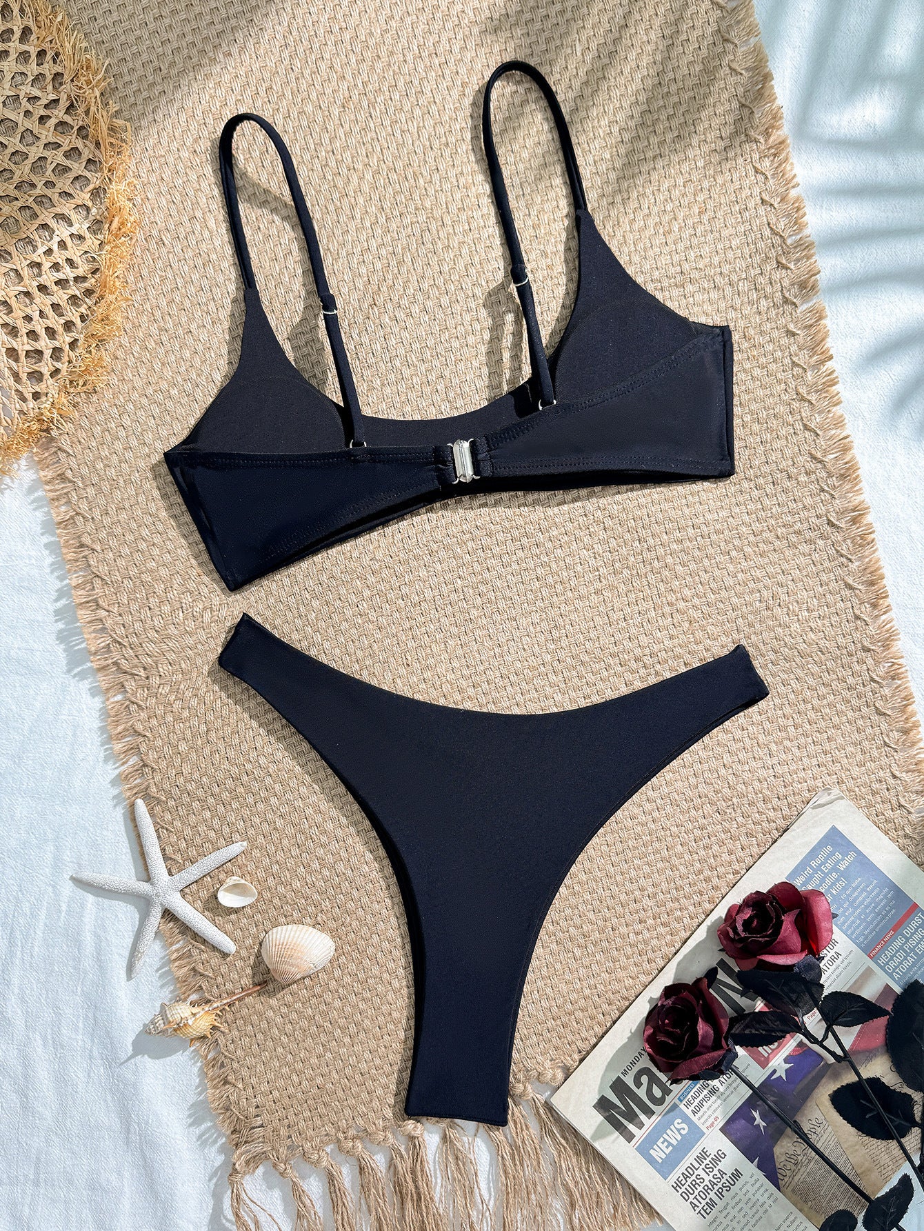 Sexy Sport Type Bandeau 2 Piece Swimsuit Splicing Bikini Push Up Bikinis Women Swimwear Sporty Bathing Suit Beach Wear Biquini