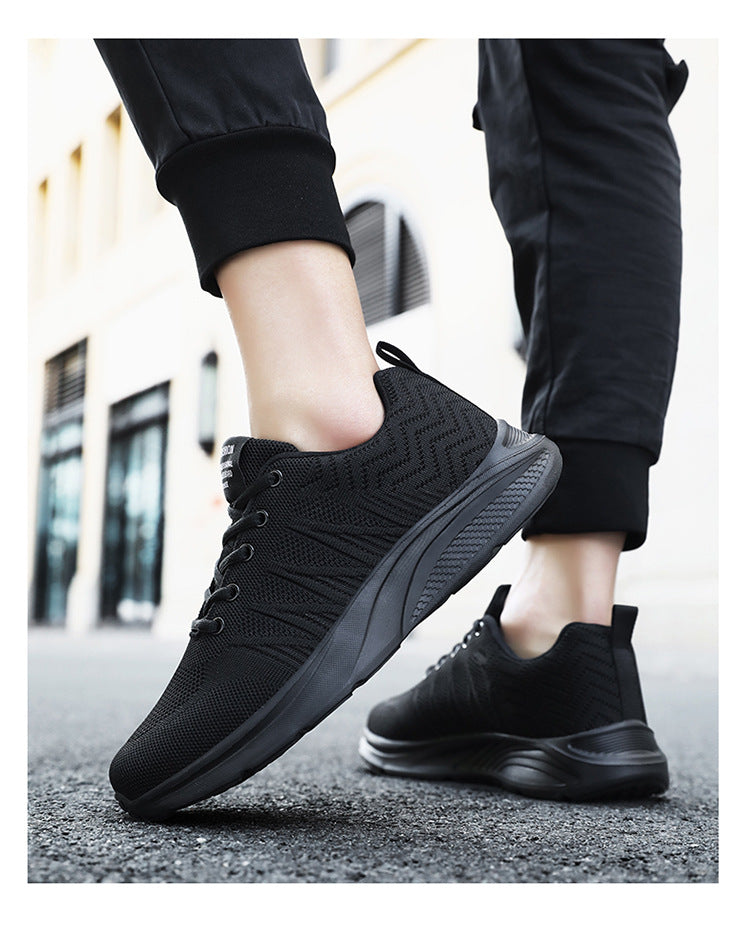 Men's Running Shoes 2025 New Cross-Border Outdoor Breathable Mesh Casual Shoes Men's Fashionable Trendy Sports Shoes