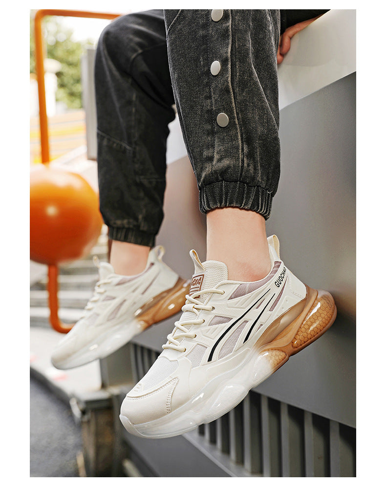 Summer Breathable Mesh Sports Shoes for Men, Soft Soles, Shock-Absorbing, Wear-Resistant, Lightweight Casual Running Shoes, Breathable and Comfortable Shoes