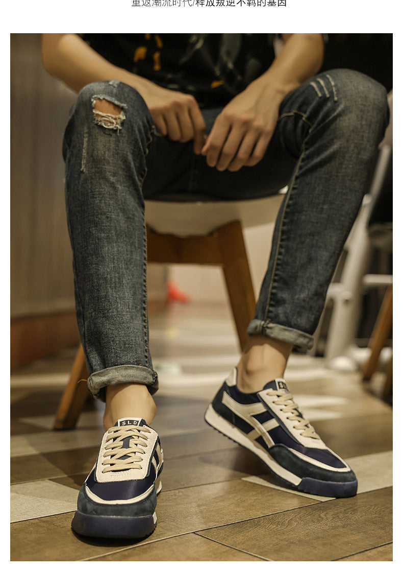 2024 Winter Men's Korean Style Fashion Casual Running Shoes Versatile Breathable Sneakers Sports Men's Shoes Comfortable and Casual