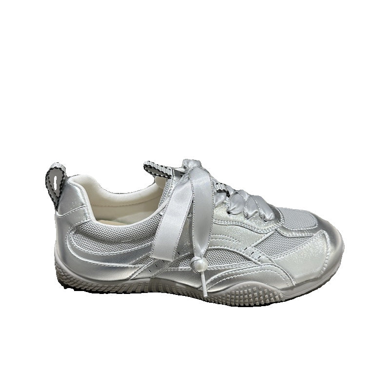 Sports Shoes for Women 2024 New Autum Women's Shoes Flats Breathable Forrest Gump Shoes Casual Versatile Ballet Moral Training Shoes Mesh