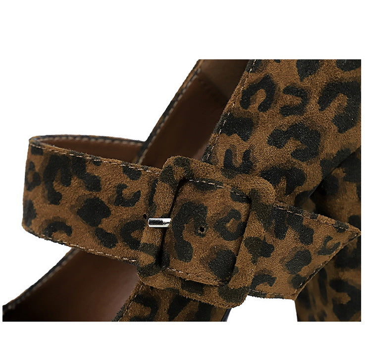 BIGTREE shoes Spring Chunky Women Pumps Belt buckle High Heels Square headed platform heels Suede Block Heels Ladies shoes New