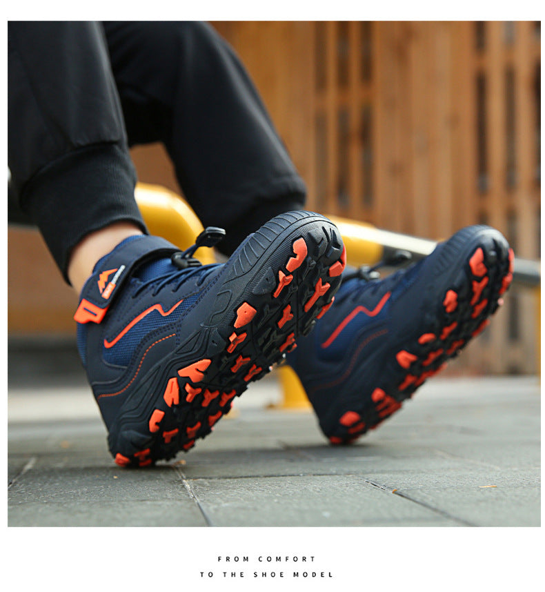 Cross-border Running Shoes Children's Shoes Amazon Outdoor sneaker Autumn and Winter Trendy Children's Anti-slip Shoes Large Children's Mountaineering Shoes