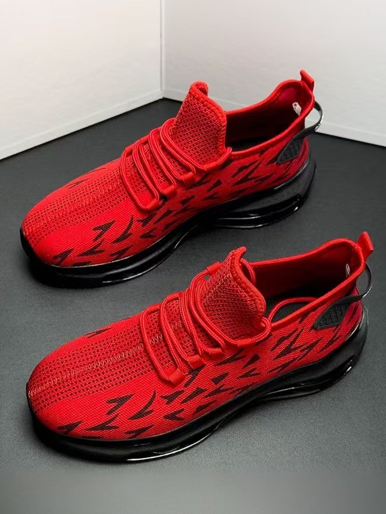 Cross-Border Summer New Lace-Up Mesh Lightweight Breathable Running Shoes Air Cushion Hiking Shoes Casual Sports Trendy Shoes Versatile