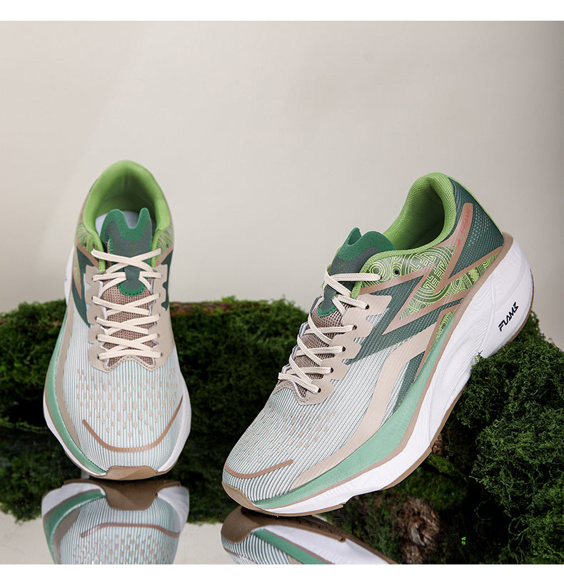 Marathon Carbon Plate Running Shoes for Men and Women, Ultra-Light Shock-Absorbing Shoes for Junior High School Students, Physical Testing Competitions, Racing Professional Sports Shoes, Lightweight