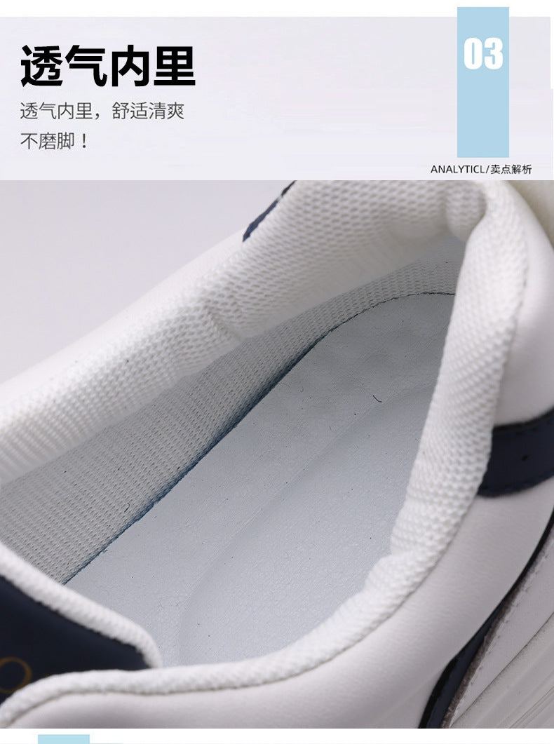 Men's Sports Shoes 2026 New Trendy Genuine Leather Lightweight Soft-Soled Soft-Surface Casual Shoes for Male Students Running Outdoor Men's Shoes