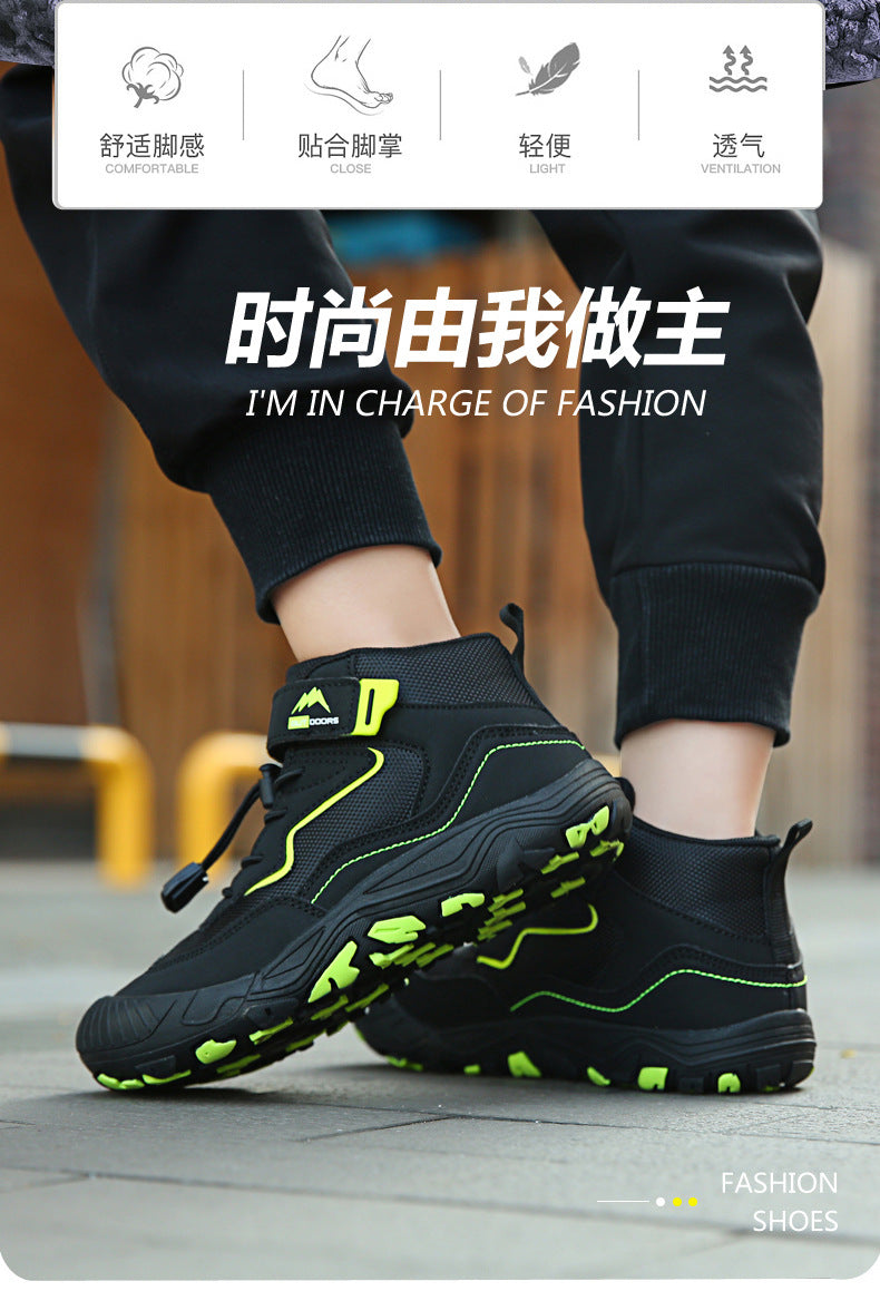 Cross-border Running Shoes Children's Shoes Amazon Outdoor sneaker Autumn and Winter Trendy Children's Anti-slip Shoes Large Children's Mountaineering Shoes
