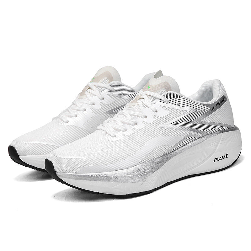Marathon Carbon Plate Running Shoes for Men and Women, Ultra-Light Shock-Absorbing Shoes for Junior High School Students, Physical Testing Competitions, Racing Professional Sports Shoes, Lightweight