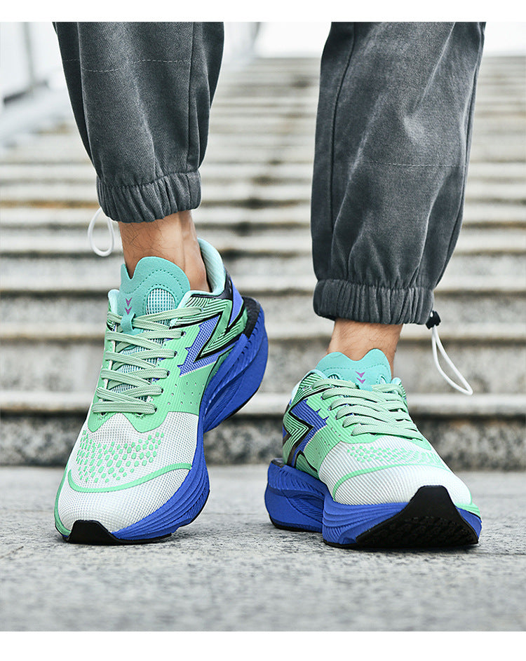 Casual Couple Fashion Cushioning Running Shoes Sports Trendy Shoes Women's Comfortable Versatile Daily Jogging Shoes Men's Breathable All Seasons