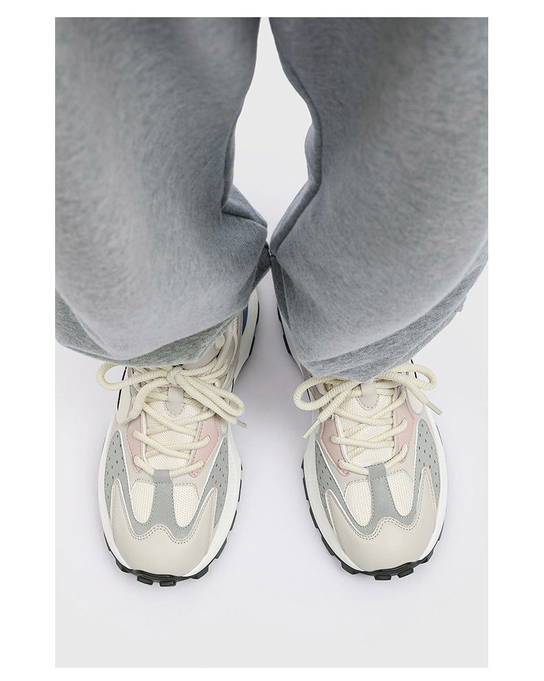 HOBIBEAR Men's Shoes Spring and Autumn Trendy Brand Breathable Thick-soled Torre Shoes Men's Casual Running sneaker Youth Trendy Shoes