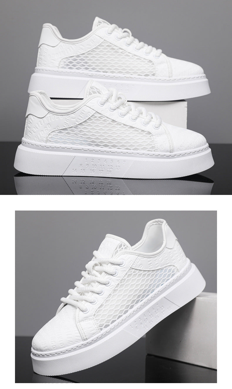 Men's Shoes 2026 Sneakers Versatile Sports Casual Shoes Youth Trendy Brand Running White Shoes Comfortable Breathable Low-Top