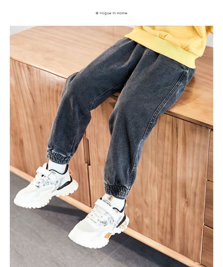 New Casual Kids Boys Clothes Jeans Pants Children Wears Denim Clothing Infant Baby Trousers Bottoms 4 5 6 7 8 9 10 11 12Years