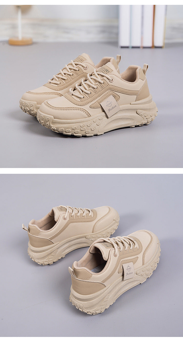Popular Dad Sneakers for Women, Spring and Autumn Versatile Thick-Soled 2026 New Model, Trendy Casual Sports Shoes for Women, Student Running Shoes