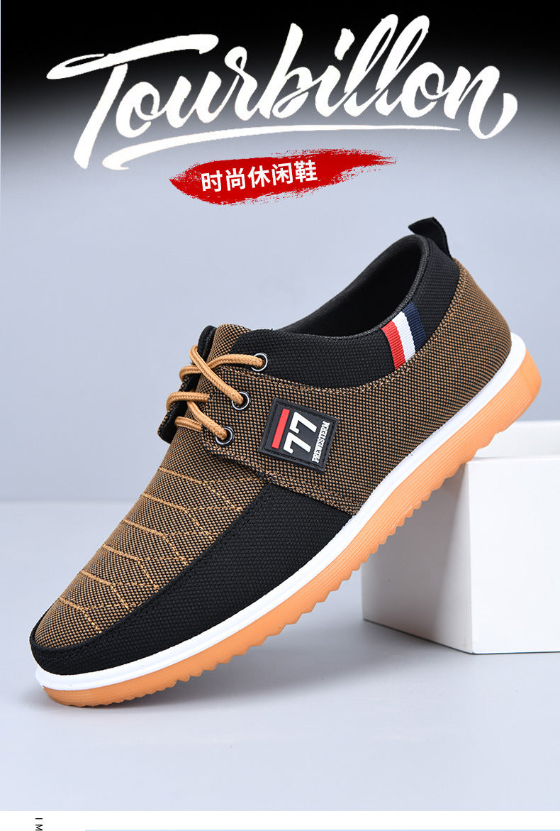 Breathable and Wear-Resistant Work Shoes, New Autumn Running Shoes, Lightweight Rubber Sole, Versatile Cloth Shoes for Drivers, Men's Shoes