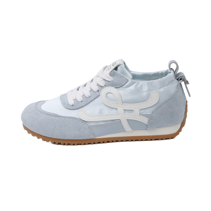 Women's 2025 New Summer Breathable Sports Shoes with 6cm Hidden Height Increase, German-Style Retro Running Shoes