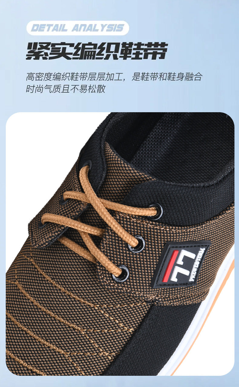 Breathable and Wear-Resistant Work Shoes, New Autumn Running Shoes, Lightweight Rubber Sole, Versatile Cloth Shoes for Drivers, Men's Shoes