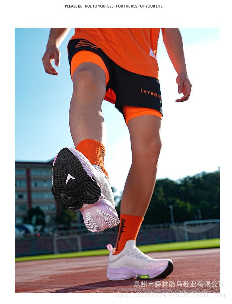 Up Run2026 New Air-Cushioned Sports Shoes for Spring, Men's and Women's Professional Physical Examination Marathon Racing Carbon Plate Running Shoes
