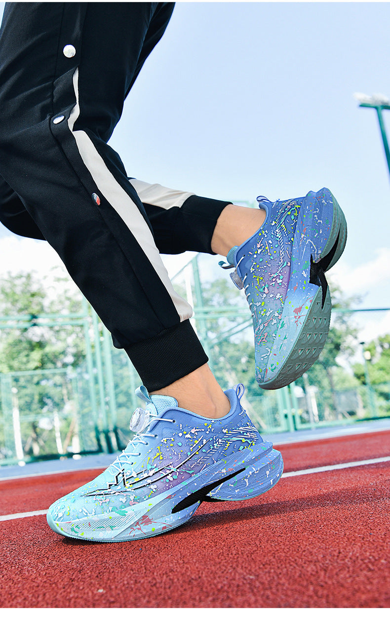 Men's and Women's Same Style Running Shoes Carbon Plate Running Shoes Luminous Camouflage Swivel Buckle Casual Shoes Long-Distance Running Exercise Professional Sports Shoes