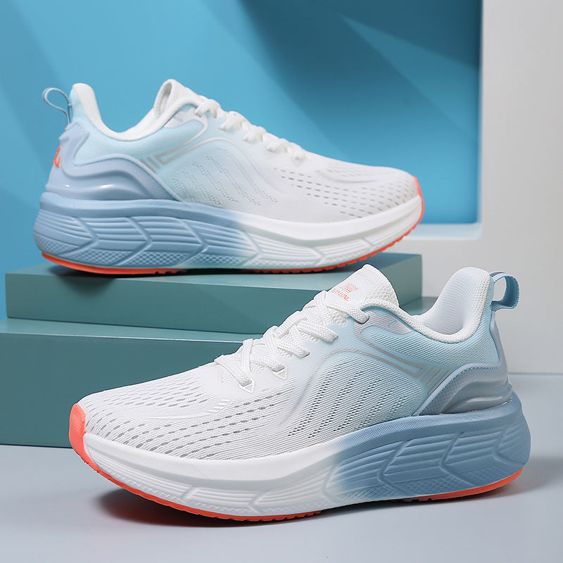 Reflective Night Vision Sports Shoes for Men, Breathable Non-Slip Running Shoes, Shock-Absorbing Professional Marathon Running Shoes, Shock-Absorbing Skipping Shoes for Women
