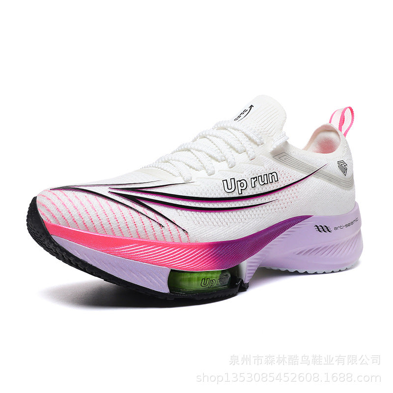 Up Run2026 New Air-Cushioned Sports Shoes for Spring, Men's and Women's Professional Physical Examination Marathon Racing Carbon Plate Running Shoes